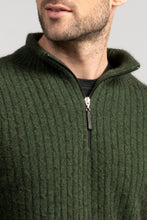 Load image into Gallery viewer, Merinomink - Cable 1/4 Zip Sweater in Merino Wool and Possum Fur