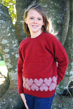 Load image into Gallery viewer, Lothlorian - Girl&#39;s Heart Jersey in Merino Wool and Possum Fur