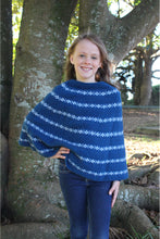Load image into Gallery viewer, Lothlorian - Girl&#39;s Poncho in Merino Wool and Possum Fur