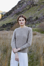 Load image into Gallery viewer, McDonald - Sweater with Lace Detail in Merino Wool and Possum Fur