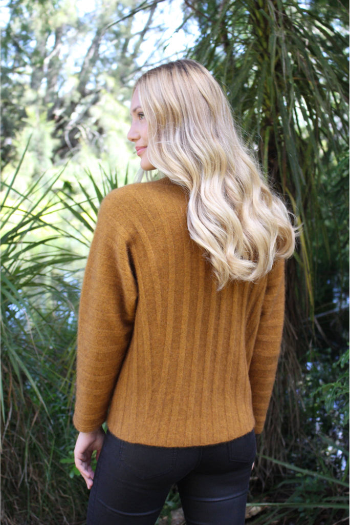 Lothlorian Groove Sweater in Merino Wool and Possum Fur