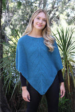 Load image into Gallery viewer, Lothlorian - Lace Poncho in Merino Wool and Possum Fur