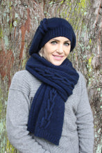 Load image into Gallery viewer, Lothlorian Chain Scarf in Merino Wool and Possum Fur