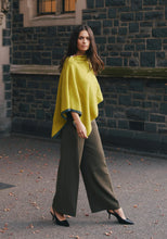 Load image into Gallery viewer, Merinomink Two Tone Poncho in Merino Wool and Possum Fur