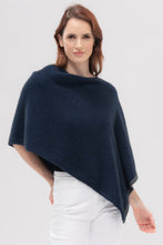 Load image into Gallery viewer, Merinomink - Two Tone Poncho in Merino Wool and Possum Fur