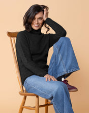 Load image into Gallery viewer, Noble Wilde - Rib Turtle Neck Sweater in Black