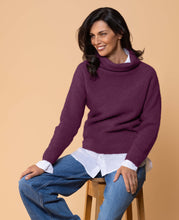 Load image into Gallery viewer, Noble Wilde Moss Stitch Cowl Sweater in Merino Wool and Possum Fur