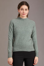 Load image into Gallery viewer, McDonald - Yoke Neck Cable Jersey in Merino Wool and Possum Fur