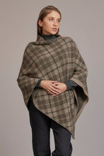 Load image into Gallery viewer, McDonald Tartan Poncho in Ash