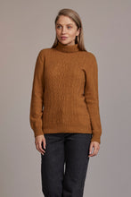 Load image into Gallery viewer, McDonald - Polo Neck Sweater in Merino Wool and Possum Fur, Honeycomb
