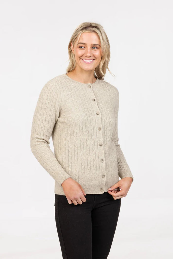 Native World Classic Cable Cardigan