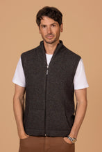 Load image into Gallery viewer, Noble Wilde - Gilet Vest in Merino Wool and Possum Fur in Moraine