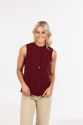 Native World Sleeveless Cardigan