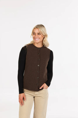 Native World Sleeveless Cardigan