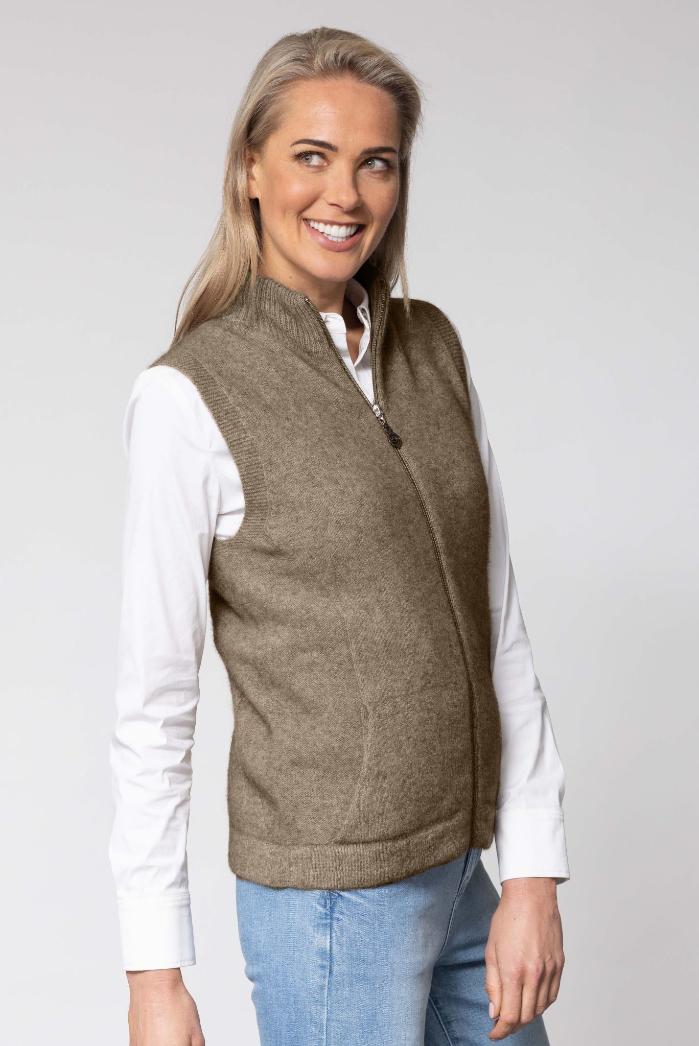 Wool Fleece Women Vest | Organic Wool