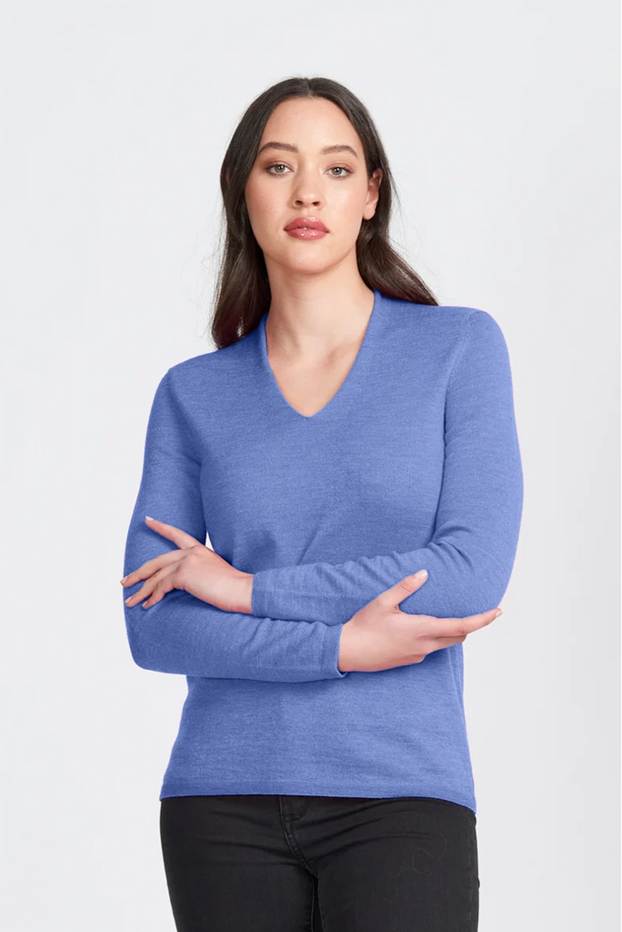 Royal Merino High V Sweater