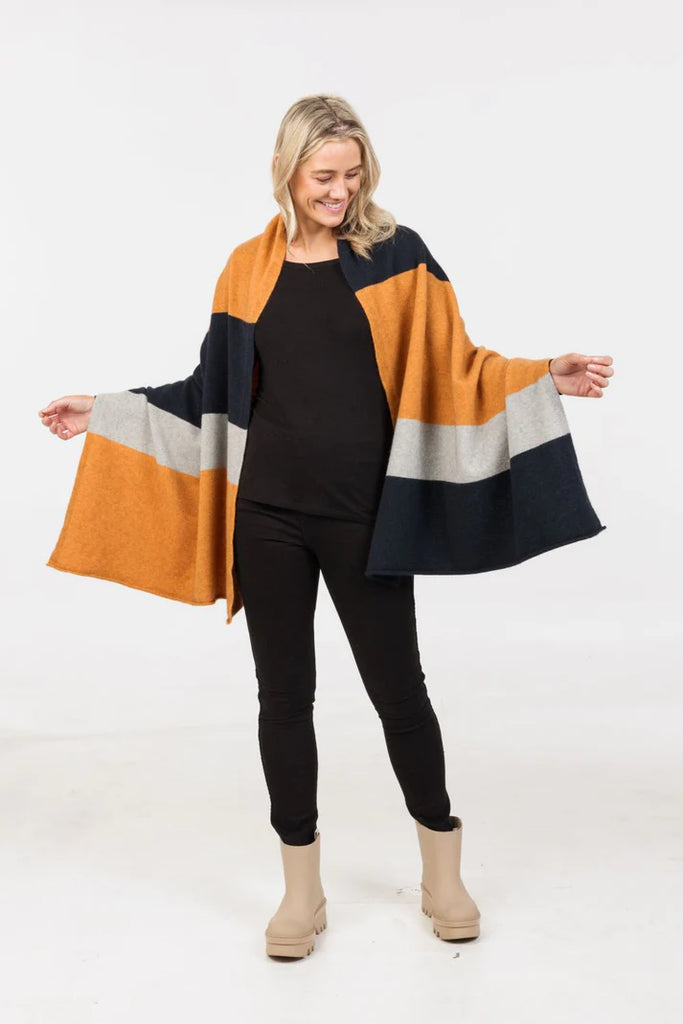 Native World Stripe Travel Wrap