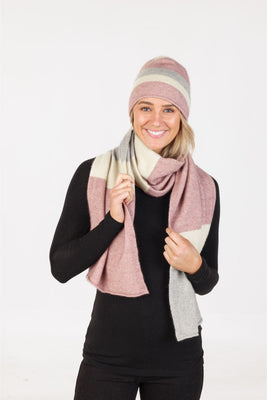 Native World Travel Beanie Lily Stripe