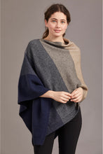 Load image into Gallery viewer, McDonald - Ombre Poncho in Merino Wool and Possum Fur