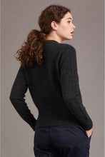 Load image into Gallery viewer, McDonald V Neck Cardigan in Merino Wool and Possum Fur