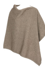 Load image into Gallery viewer, 100% New Zealand Made Possum Merino Knitwear, Poncho Natural
