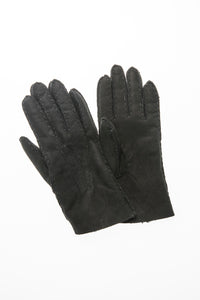 Hand-Stitched Lambswool Glove Black