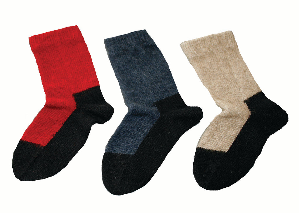 Lothlorian - Child's Sock in Merino Wool and Possum Fur