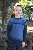 Lothlorian - Boy's Striped Jersey in Merino Wool and Possum Fur