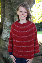 Load image into Gallery viewer, Lothlorian - Girl&#39;s Poncho in Merino Wool and Possum Fur