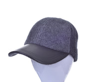 Load image into Gallery viewer, McDonald Contrast Leather Peak Cap