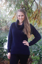 Load image into Gallery viewer, Lothlorian - Curved Hem Cowl Neck Sweater