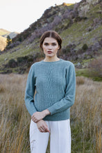 Load image into Gallery viewer, McDonald - Sweater with Lace Detail in Merino Wool and Possum Fur