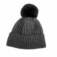 Load image into Gallery viewer, Koru Possom Fur Pom Pom Beanie