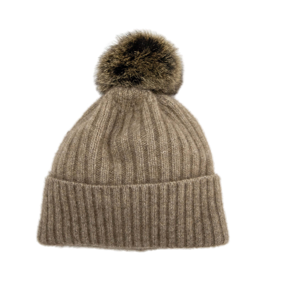 Koru Possom Fur Pom Pom Beanie