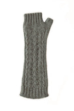 Load image into Gallery viewer, Fingerless Gloves In Mint, 100% New Zealand Made Possum Fur &amp; Merino Wool Knitwear