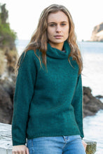 Load image into Gallery viewer, Noble Wilde Moss Stitch Cowl Sweater in Merino Wool and Possum Fur