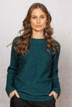 Load image into Gallery viewer, Noble Wilde - Crossover Crew Neck Sweater in Paua
